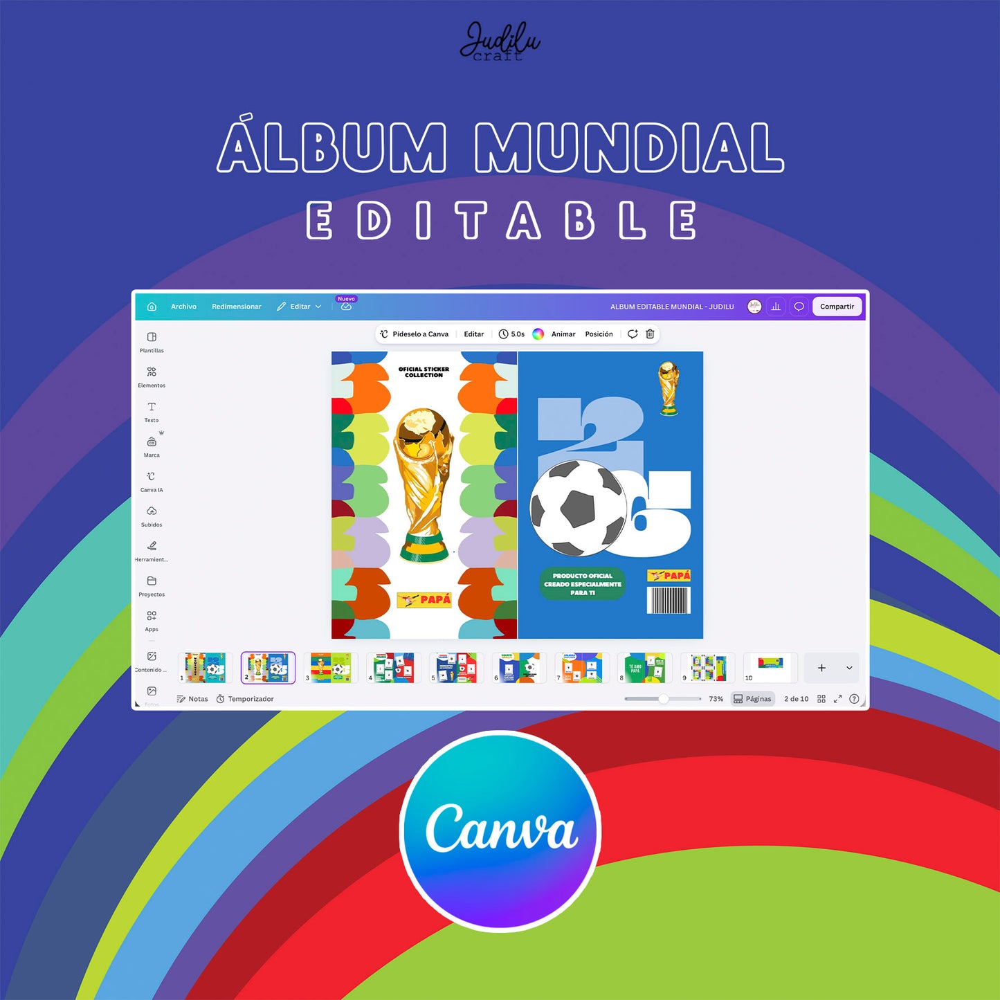 ⚽️ÁLBUM MUNDIAL: CANVA 🌎